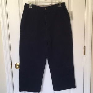 NWT Havana Jack’s Cafe Capris NAVY BLUE 
Sz 6